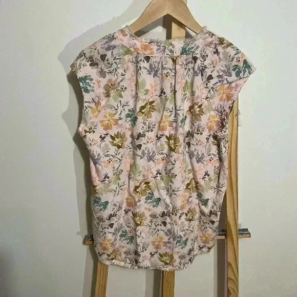 Velvet Heart Frayed Tank Top Women’s Floral Shirt Size Medium - Picture 4 of 7